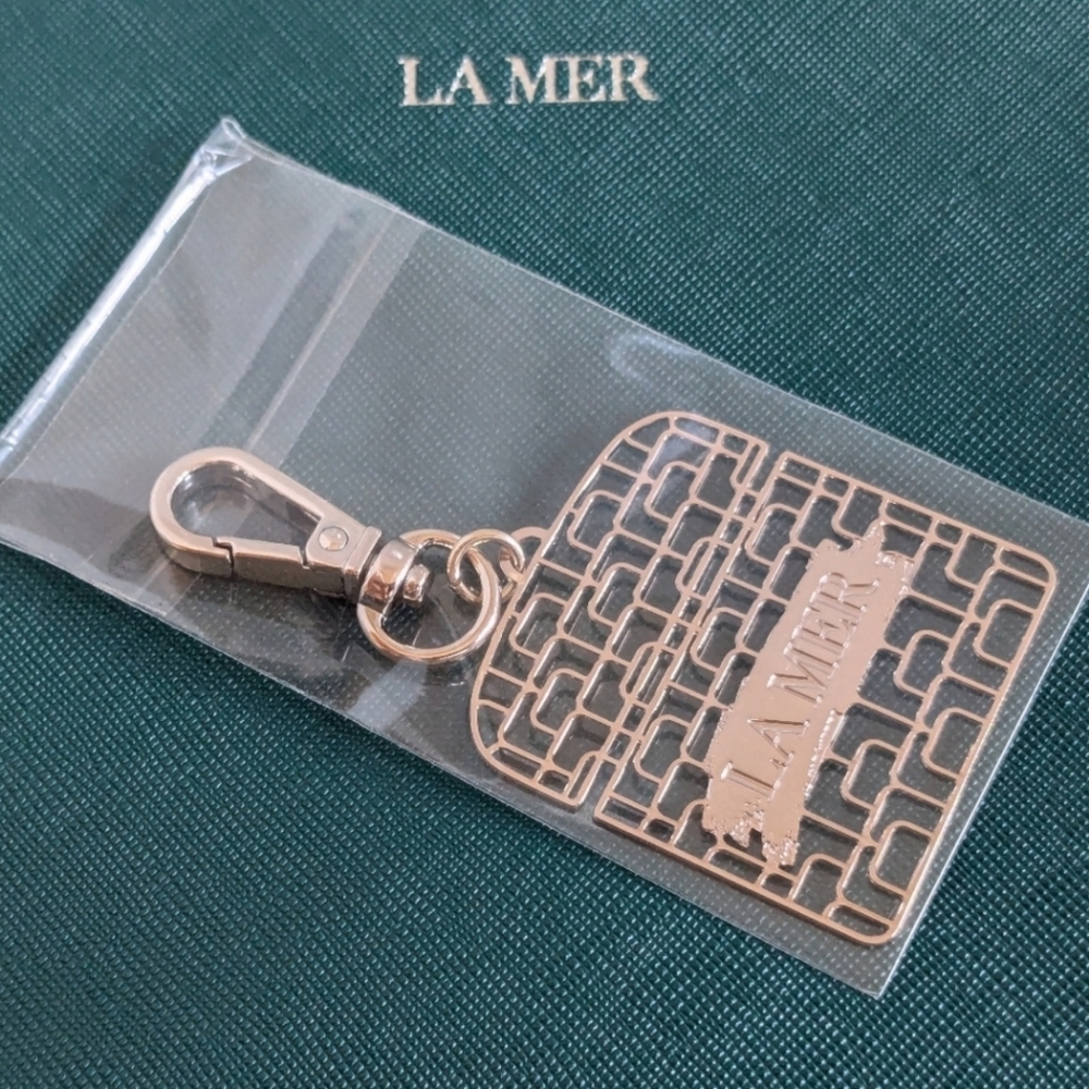 La Mer The Moisturizing Cream Bag Charm Keychain Keyring Key Chain NEW